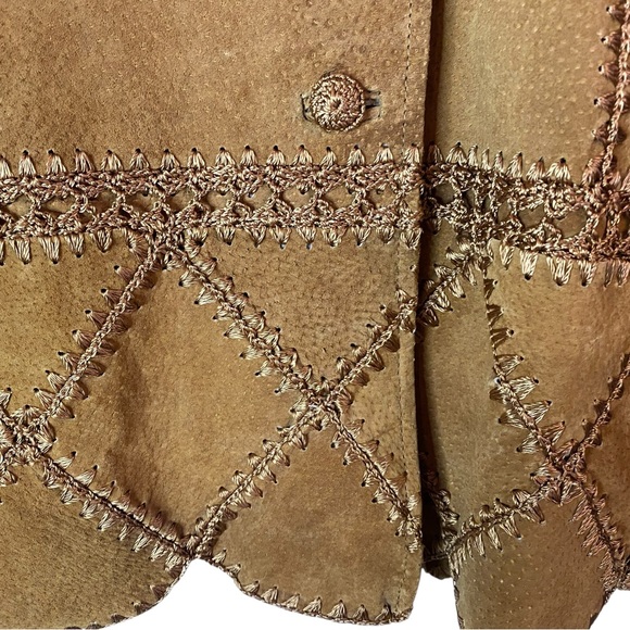 Neutral Zone Genuine Leather Jacket Women’s Large Brown Suede Western - Picture 6 of 6